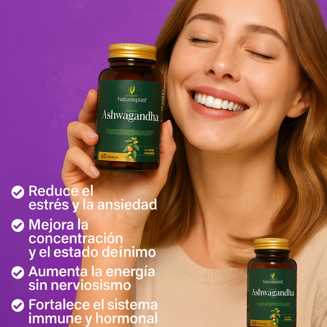 ASHWAGANDHA Reductor de estrés 60 Caps.