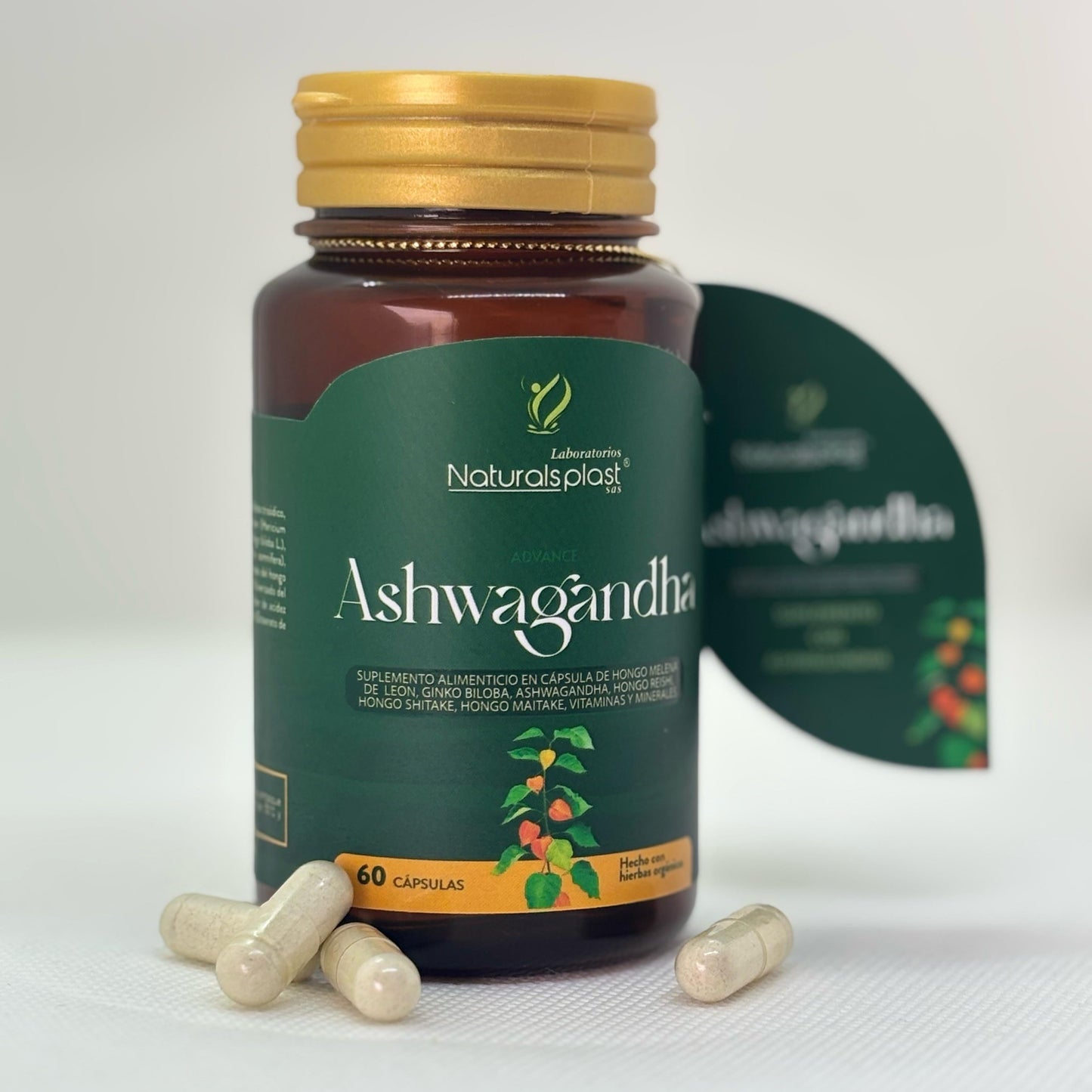 ASHWAGANDHA Reductor de estrés 60 Caps.