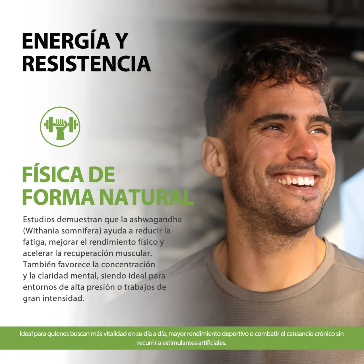 Ashwagandha KSM-66  Reduce el Estrés