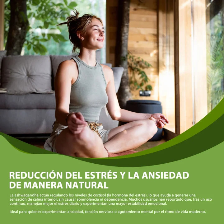 Ashwagandha KSM-66  Reduce el Estrés