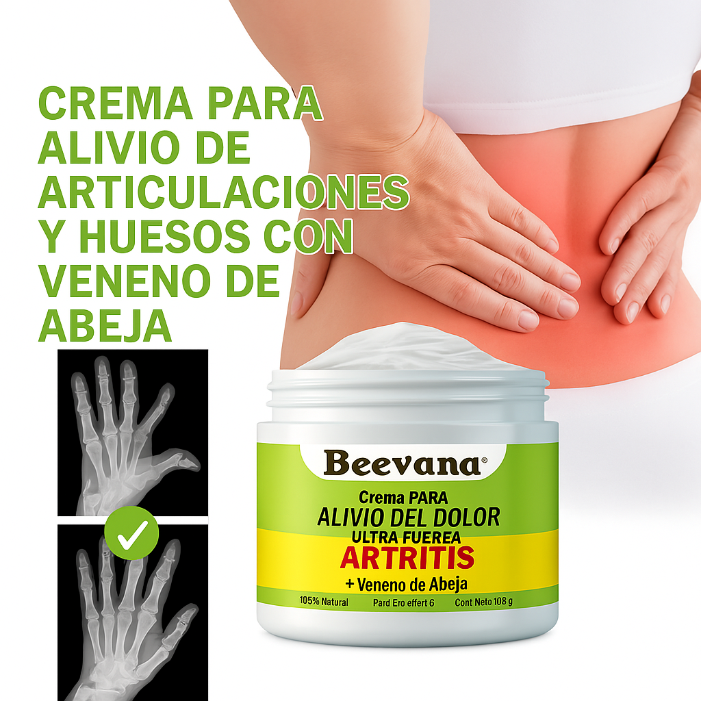 Beevana crema con veneno de abeja para alivio de articulaciones