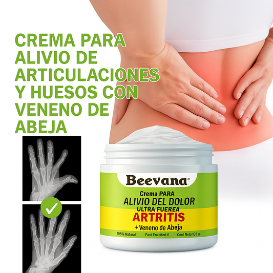 Beevana crema con veneno de abeja para alivio de articulaciones